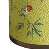 American Style PU Leather Wastebasket for Dorm and Bathroom
