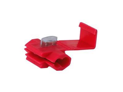 Rýchlospojky elektrické, červené, 0,5-1mm štvorcový, 22-18AWG, max. 10A, 5 ks.