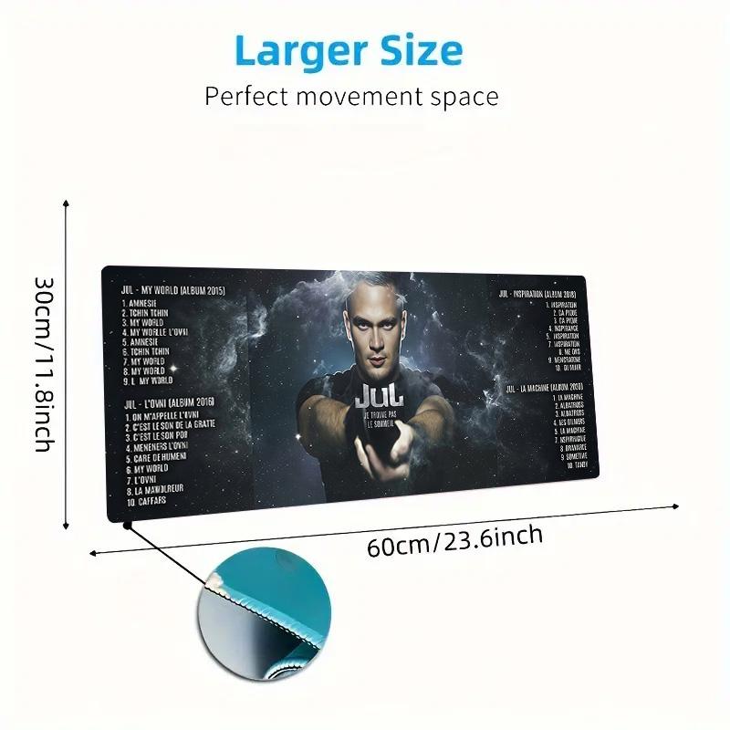 JUL Album Covers Lace Solid Color Mouse Pad Large Gaming Table Cushion Non-slip Laptop Tablet Big Mousepad XXL Mat Mini PC Playmat With Lock edge