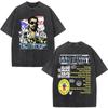 Rapper Bad Bunny Album Cover Washed Vintage T-shirt Debi Tirar Mas Fotos DTMF T Shirts Men Fashion Hip Hop Short Sleeve T-shirts
