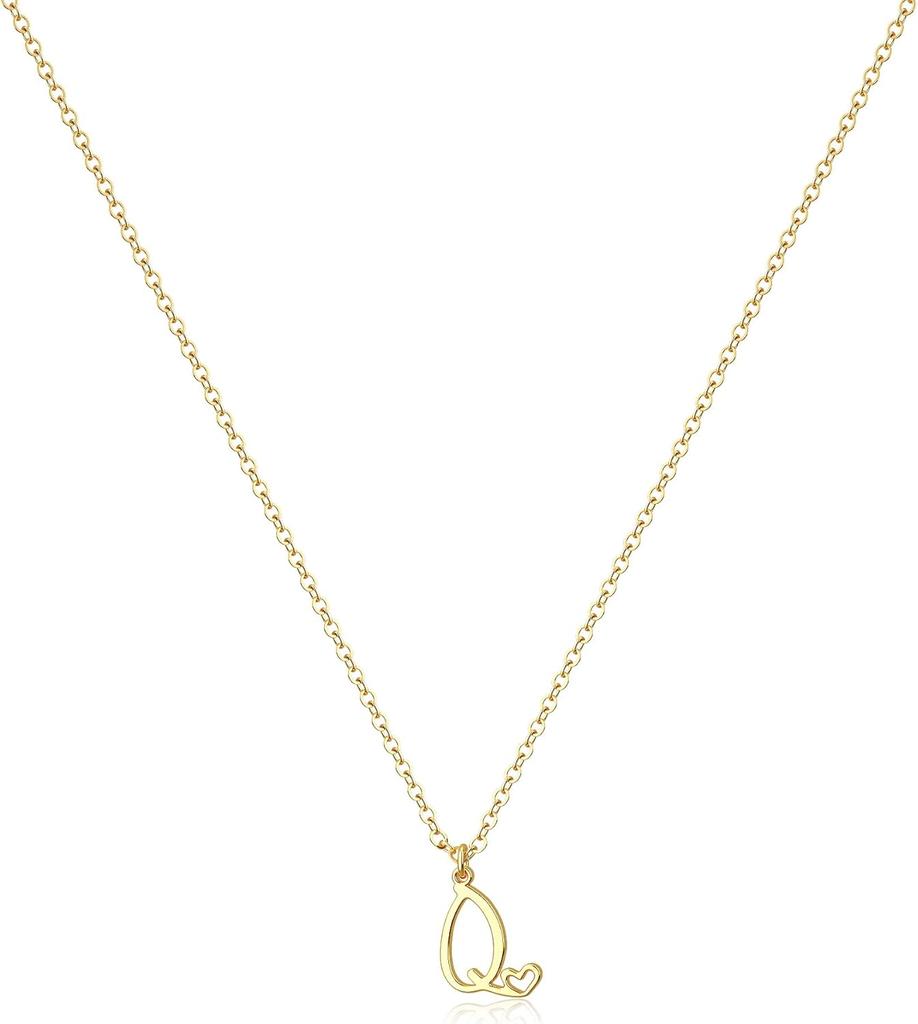Tewiky raidės karoliai moterims - 14k paauksuoti subtilūs raidžių karoliai madingi mieli individualūs monogramos