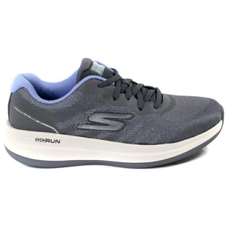 Skechers Comfortable Durable Breathable Low-Top Running Shoes Women Sneaker Gray Blue 129106-CCBL