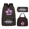 Animation Cartoon Printing Trend Student School Bag Lunch Bag Stationery Pencil Bag Combination Three-Piece Set