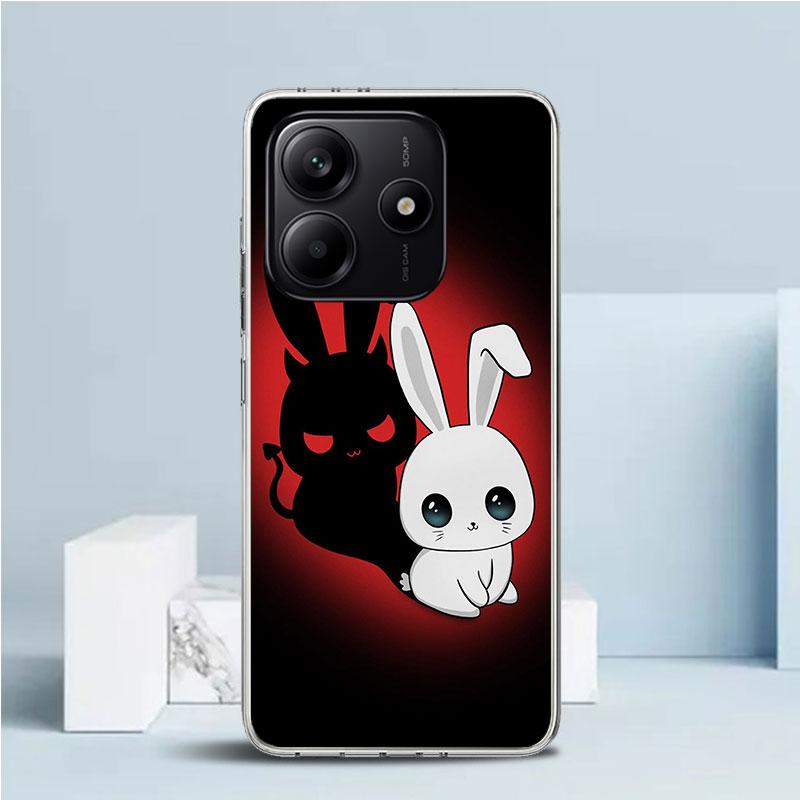Angel Wings Devil Bad Soft Cover for Xiaomi Redmi Note 15 14 13 12 Pro Plus Phone Case 14S 11S 11T 11E 10S 10 4G Pattern Shell R