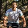 Under Armour T-shirt Sportiva Fitness Corsa Ciclismo Manica Corta Raglan Stampa Logo Minimalista Unisex Top Bianco 24500507-100