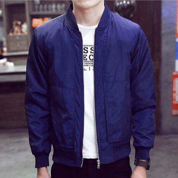 Arrivo Primavera Autunno Giacche da uomo Cappotti di moda solidi Maschile Casual Slim Colletto alla coreana Bomber