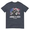 George Washington Lincoln Playing Guitar 4th July 250th TShirt