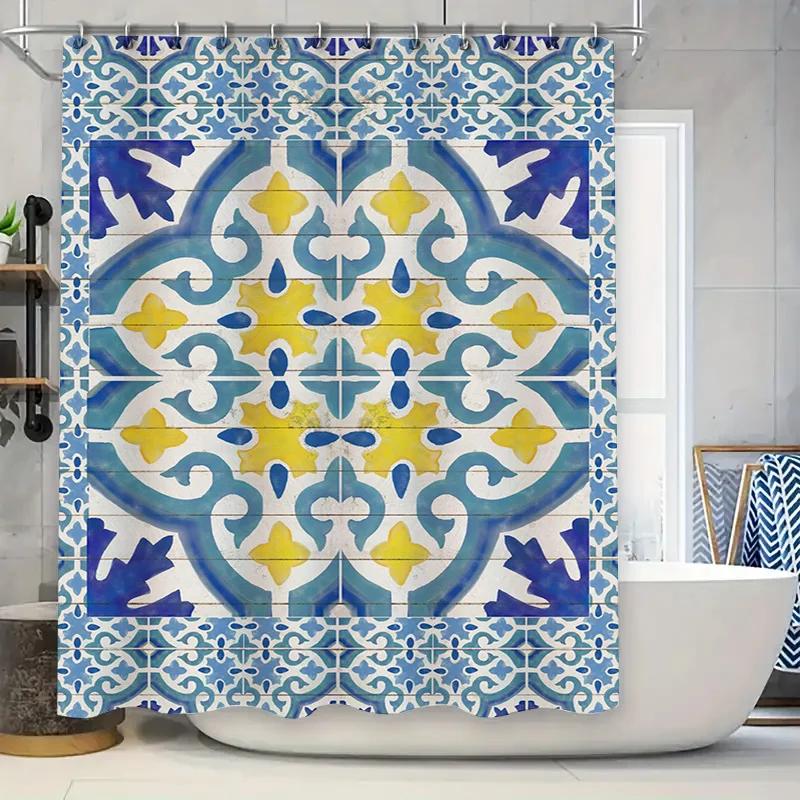 Chihuahua Bath Shower Curtain Chihuahua Dog Print Cute Cartoon Animal Home Decor Waterproof Fabric Curtain for Bathroom Lavender W90xH180cm