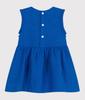 Dress A0CLN Royal Blue 24 Months 86cm [Petit Bateau] One-piece
