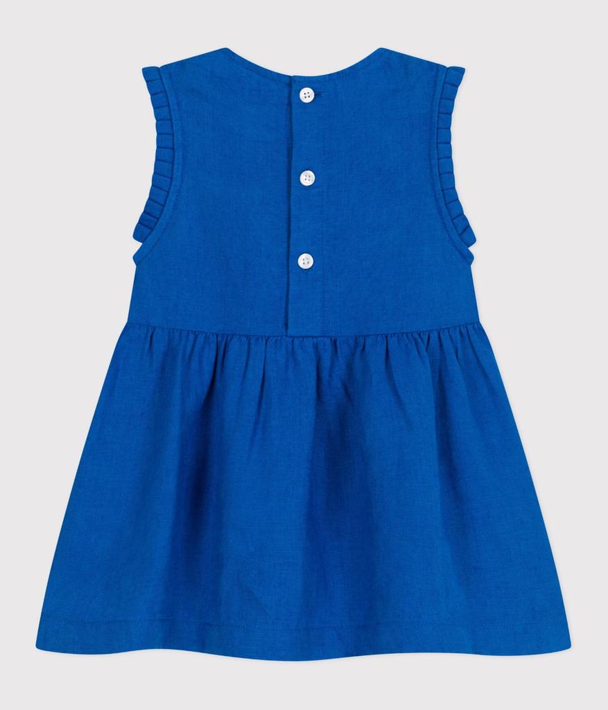 Dress A0CLN Royal Blue 24 Months 86cm [Petit Bateau] One-piece