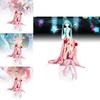 Adorable Vocaloid Miku Hatsune Sitting Pose Cherry Blossom Pvc Figure Model For Collectors