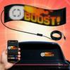 Smart LED Car Sticker: Full Color Flexible Display with Bluetooth Scrolling Subtitles for In-Car Advertising.