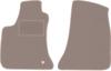 Beige Front Floor Mats For: Dodge Charger Coupe (2006-2010)