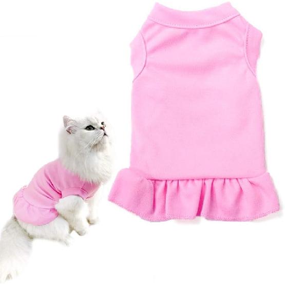 Dog Skirt Shirts, Puppy Dresses for Small Dogs Girls, Pet Clothes Doggy Apparel, Comfortable Summer Shirt Beach Wear Clothing, Outfits for Medium