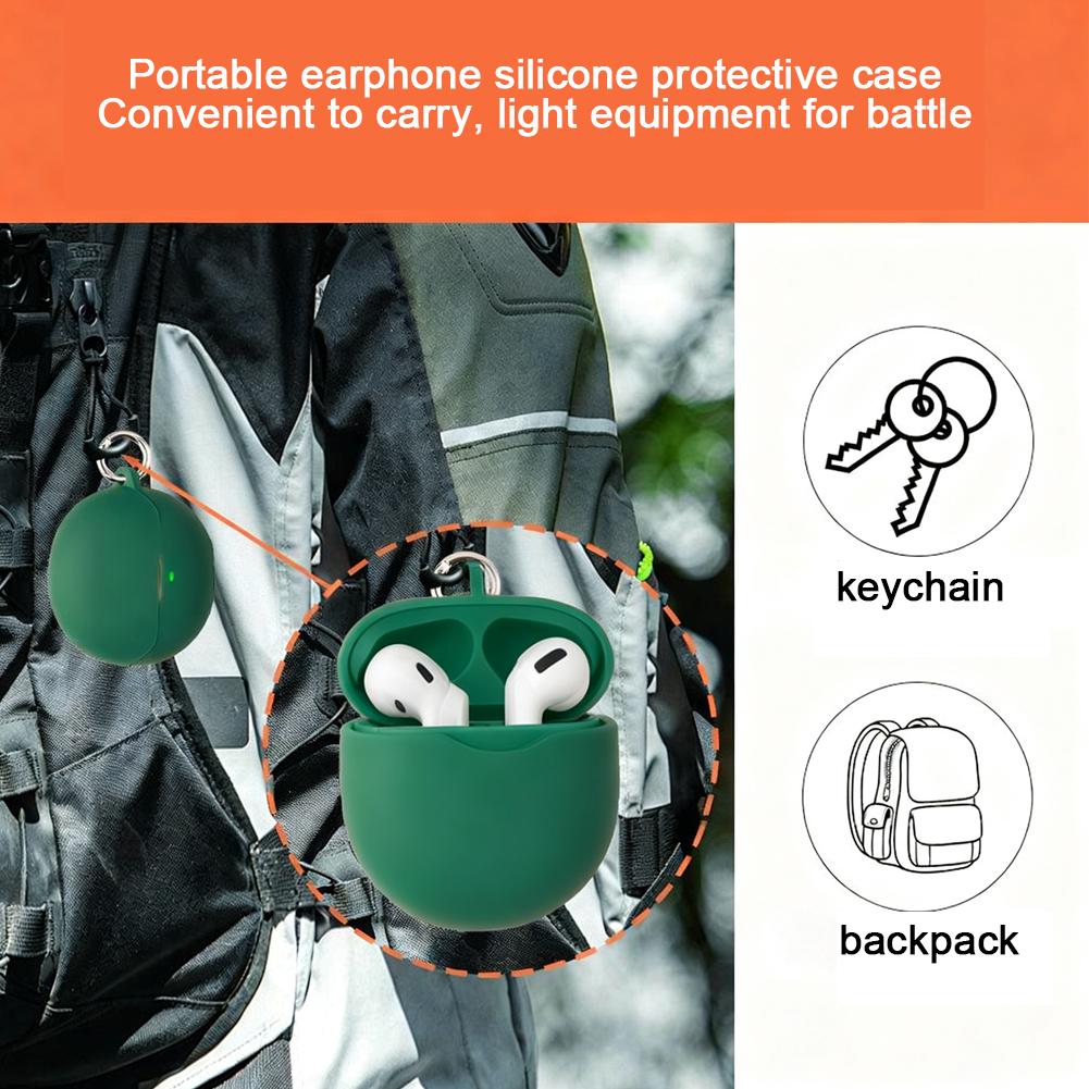 For Baseus Inspire XP1 Headset Protective Case Soft Silicone Case Scratch-resistant Mini Headphone Protective Case