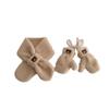Ins Koreanischer süßer kleiner Bär Babyschal Handschuhe Kinder Herbst und Winter Jungen und Mädchen Warmer Halsschal Plus Samthalsabdeckung