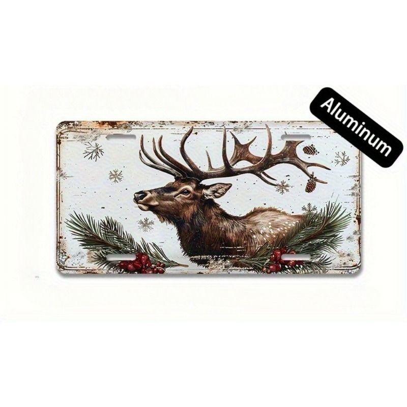 Motorcycle Souvenir License Plate, Metal Auto Wall Decor 15x30cm