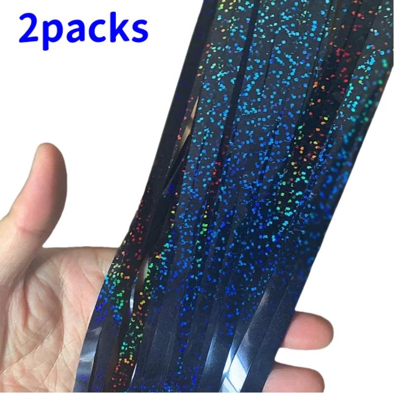 2Pack 2X1M Glitter Party Backdrop Metallic Foil Tinsel Fringe Curtain Birthday Wedding Bachelorette Decoration Adult Anniversary
