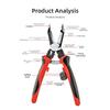 Chrome Vanadium Wire Stripper Cutter 1.0-4.0mm Electrician Pliers Multi Function Crimping Tool Hardware Repair Kit Mechanic Tool