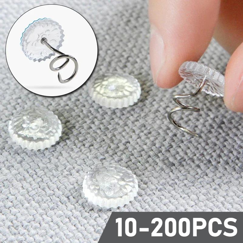 Bed Sheet Clip Fixer Transparent Twist Nail Sofa Cushion Blankets Cover Grippers Holder Fixing Slip-Resistant For Home