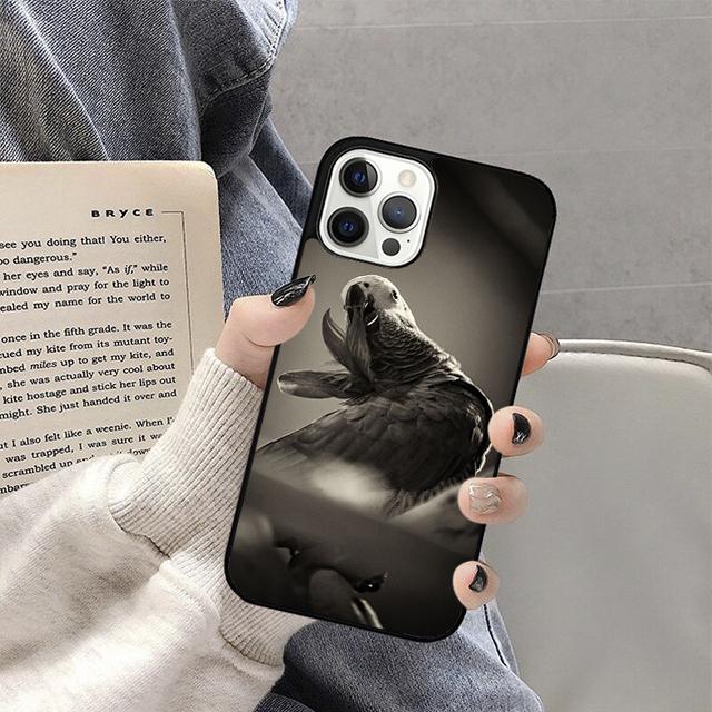 African Grey Parrot Phone Case For iPhone 17 Air 16 15 14 13 12 Pro Max Plus Max Cover Shell coque