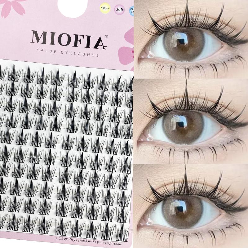 120 bundles Mink False Eyelash Natural Fishtail Lash 3D Russian Individual Eyelash Extension Cluster Makeup Tool Wholesale