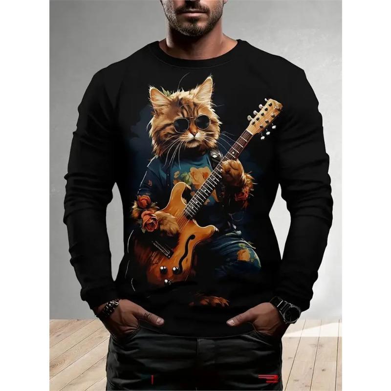 

Мужская 3D футболка с животным принтом, летняя уличная футболка с круглым вырезом, футболка оверсайз 5XL