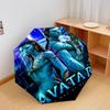 Blue Aliens Water Automatic Umbrella - Suitable Travel Outdoor Portable Umbrella Birthday Gift Daily Essentials