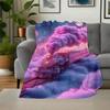 "Magical Cloud Train Fantasy Poster"Blanket Flannel Throw Blanket for Sofa, Bed, Travel, Camping, Office, Couch, Chair, And Bed Gift for Chr