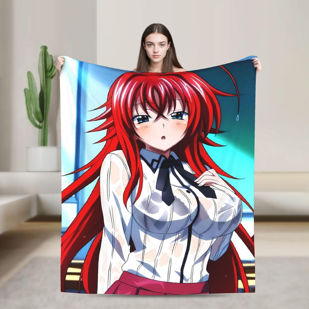 High School DxD  Blankets  Super Soft Comfortable Plush Bedding Throws For Children Bedroom Flannel Bedspread Bed Cover