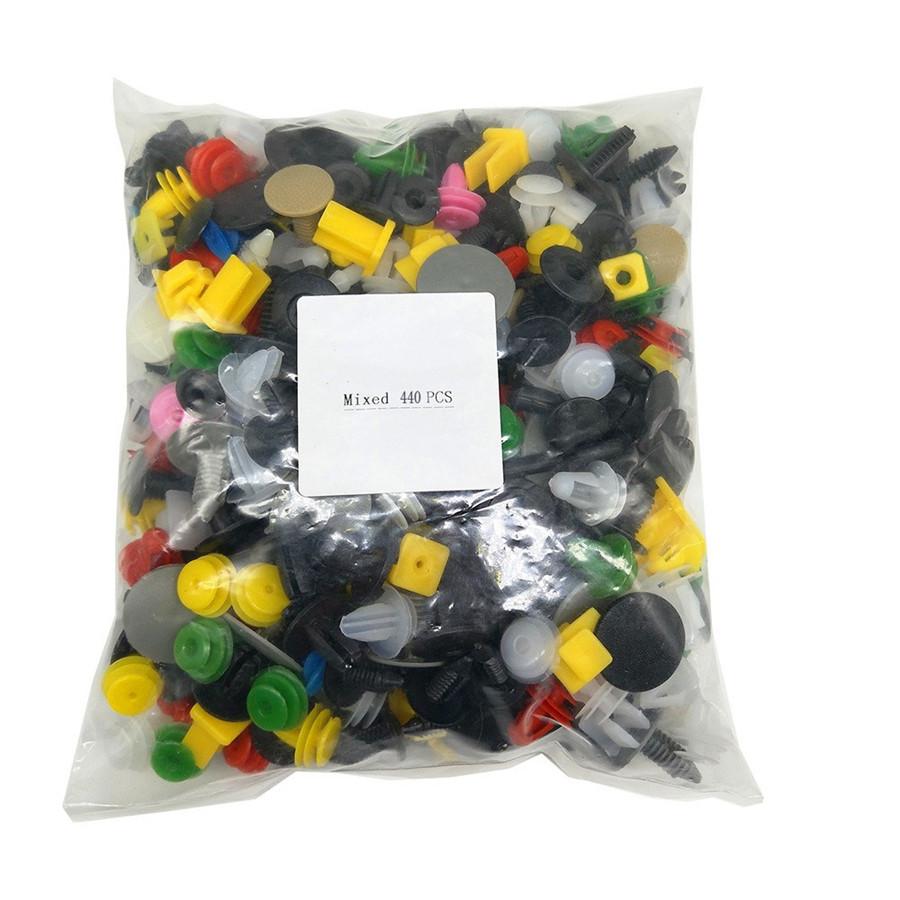 Universal 440Pcs+tool set Mixed Auto Fastener Clips Retainer Rivet  Car Bumper Door Panel Fender