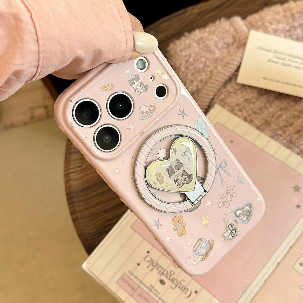 Soft and fluffy kitten apple17Phone case iphone17promax Applicable13Cartoon15Soft16Magnetic Bracket