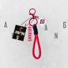 7 Stück BTS ARIRANG Thema Schlüsselanhänger, Bangtan Boys Foto Anhänger mit roter geflochtener Schnur, Kpop ARMY Fans Taschenzubehör, Kpop Idol Taschenanhänger für ARMY Fans