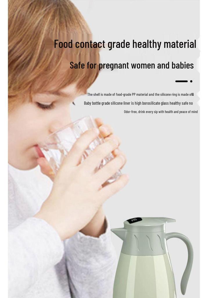 Smart Press-Type Insulated Thermos Flask for Dorms and Homes - Ideal for Hot Water, Tea, and Boiling Water