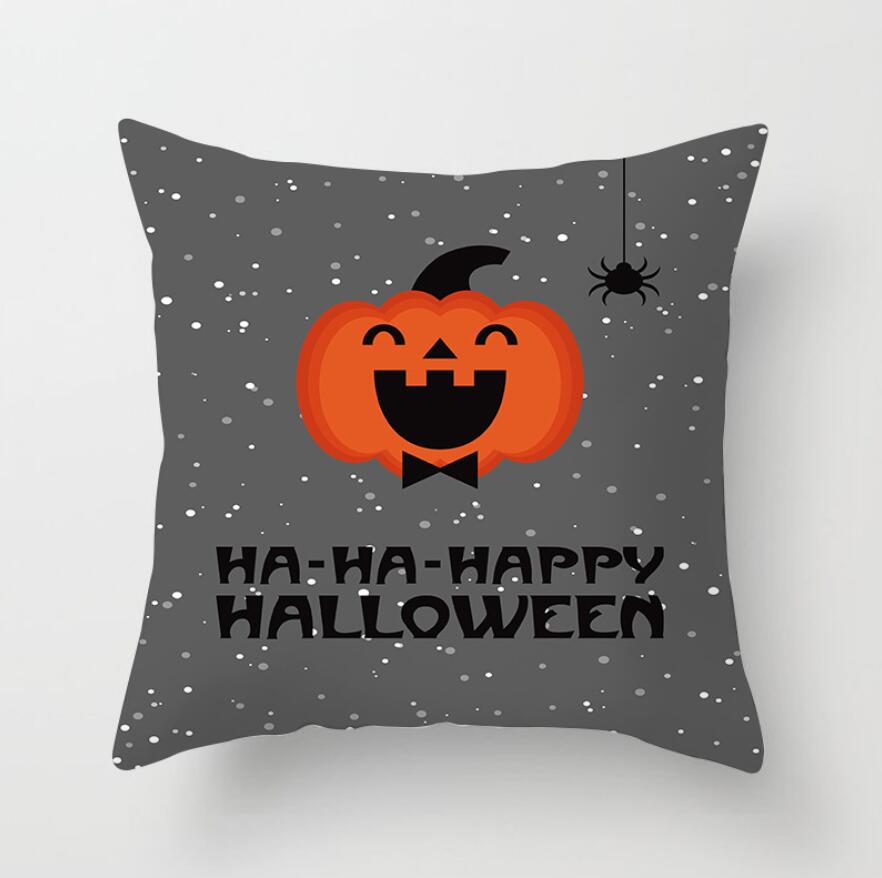 New Style Hello Halloween Print Pillow Case Polyester Festival Home Decor Fabric Sofa Pillowcase Comfortable Car Cushion Cover
