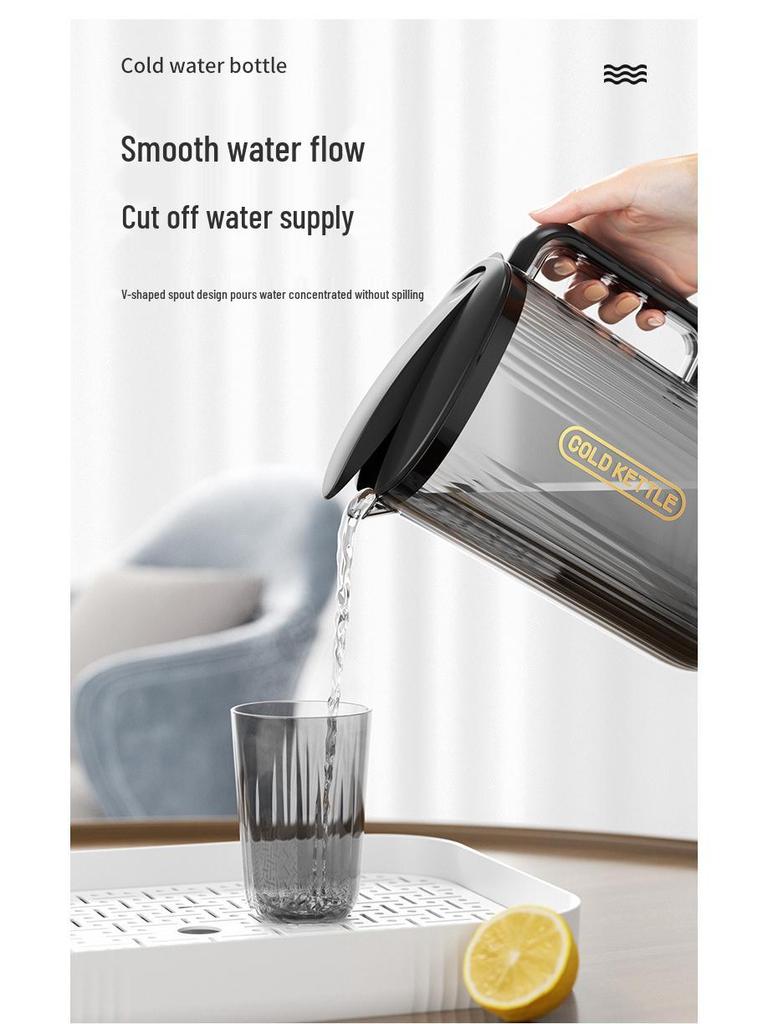 Large Capacity High-Temperature Resistant Plastic Juice and Water Pitcher Set with High Transparency