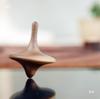 Black Walnut & Beech Wood Spinning Top Toy - Elegant Wooden Gift
