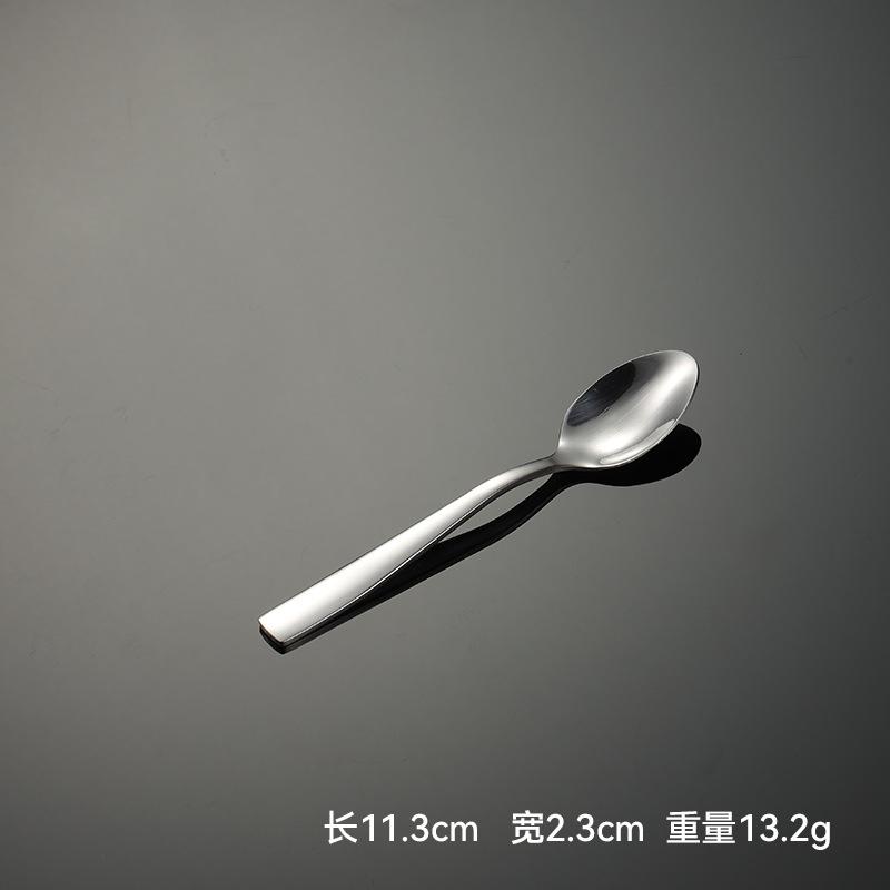 Stainless steel square handle western tableware knife fork spoon gift C007 multi-specification cloth wheel polishing steak knife