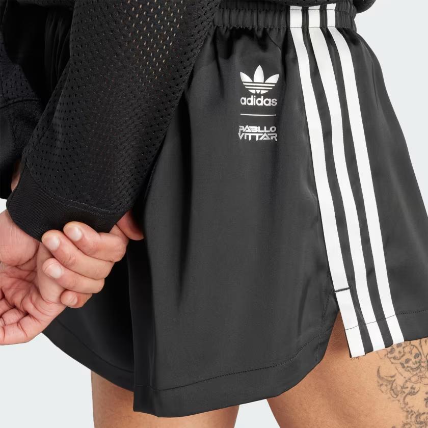 Adidas Pride Shn Comfortable Striped Elastic Waist Straight Casual Shorts Men shorts Black IZ4892