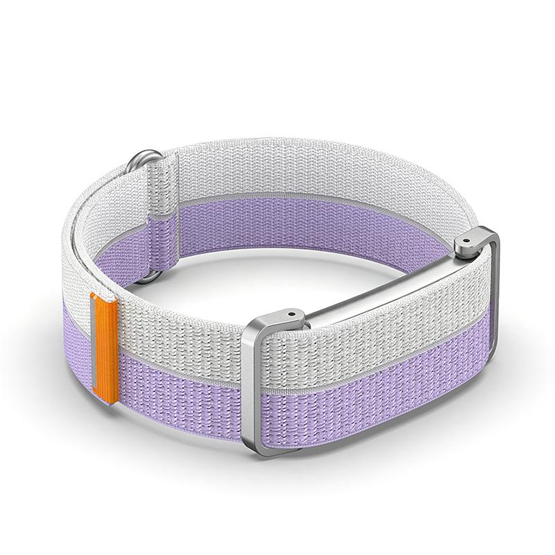 Metal Protective Case Nylon Strap For Fitbit Air Ultra-Slim Feather-Light Breathable Quick Release Replacement Wrist Band