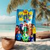 Beweis Strandtuch mit The Wiggles Muster - weich, saugfähig, schnelltrocknend, maschinenwaschbar - perfekt zum Schwimmen, Camping, Baden