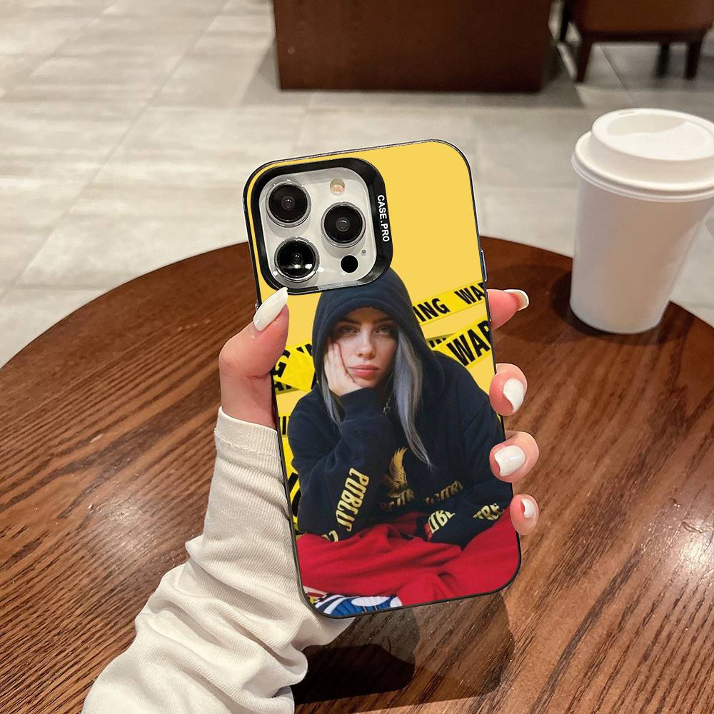 Custodia per Telefono Colorata Pop Singer B-Billie Per IPhone 17 16 15 14 13 12 11 Pro Max Plus Copertura Opaca