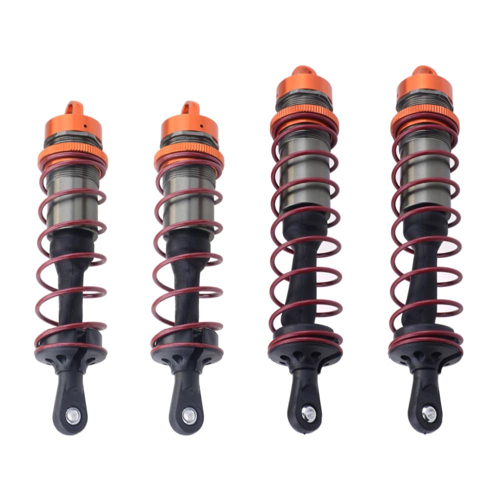 4Pcs Shock Absorber 120mm Front 140mm Rear Metal Damper Suspension for HPI TROPHY FLUX 107016 1/8 RC Racing Car Truggy ZD Racing