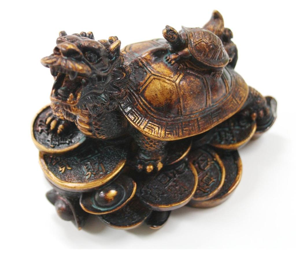 Feng Shui Dragon Turtle Figurine (Shoushan Stone) for Wealth and Business Prosperity