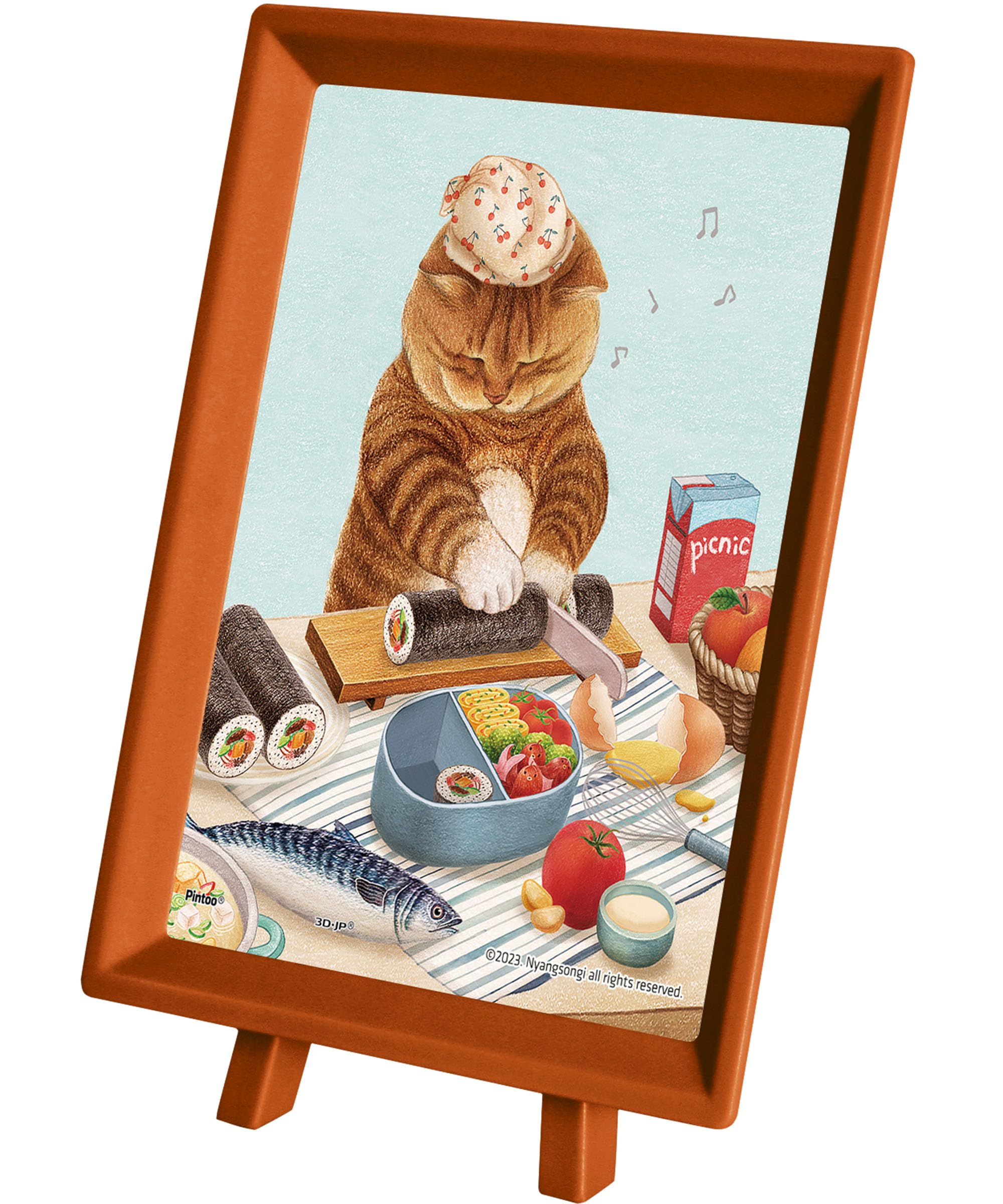 

Пластиковый пазл Pintoo из 80 мини-элементов «Поехали!» для детей и без щелчков, чтобы все было на месте [Nyangsongi_Let s Picnic] (8X10см) Взрослые, Штуки,