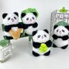 Adorable Plush Panda Keychain Cute Cartoon Animal Pendant Soft Toy With Pp Cotton Filling