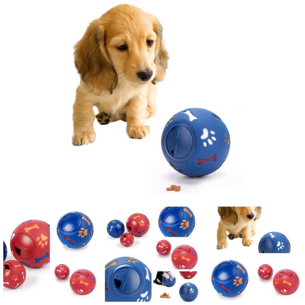 Fun Mental Stimulation Toy For Smart Dogs Rotating Leaky Food Ball