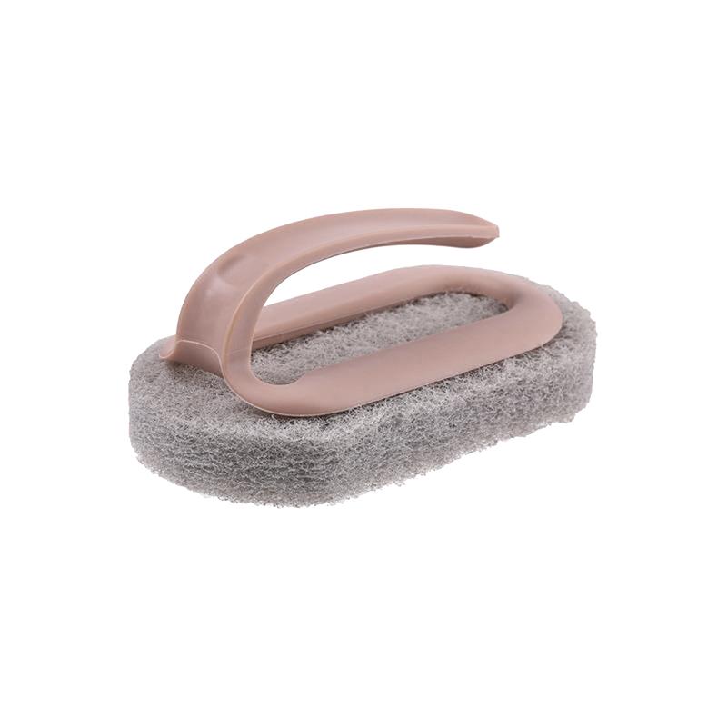 

Щетка для уборки дома с ручкой для мытья посуды, для ванной, кухни, ванны, утолщенная губка для чистки, прочные инструменты, аксессуары для дома розовый