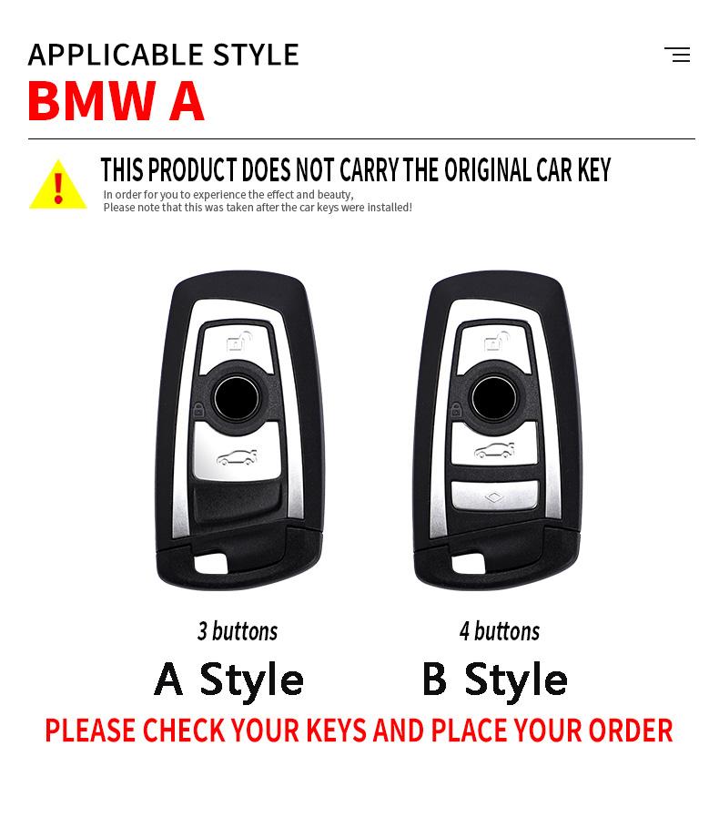 Car Key Case Cover Shell Key Case for BMW 1 3 5 7 Series X1 X3 X4 X5 F10 F15 F16 F20 F30 F18 M4 F25 M3 E34 Accessories Keychain UU4