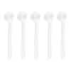Uxcell 10-Pack Teaspoon Micro Scoops, 500 Mg, Mini Powder Scoops, Mini Measuring Spoons for Cosmetic Powders and Coffee, White
